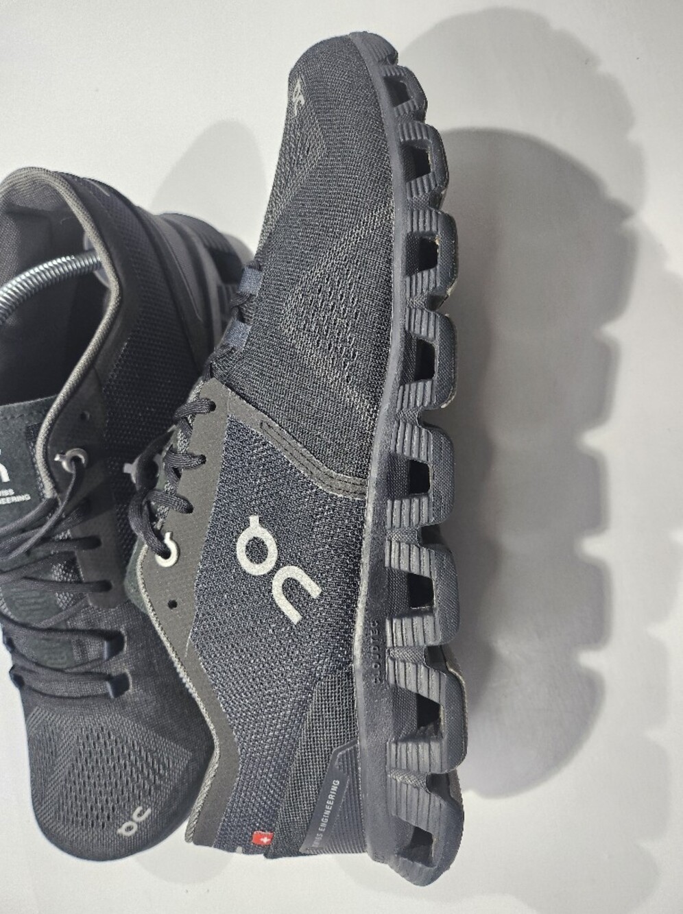 ON RUNNING CLOUD X ATHLETIC SHOES BLACK/ASPHALT MEN'S SIZE 10 - Picture 10 of 14